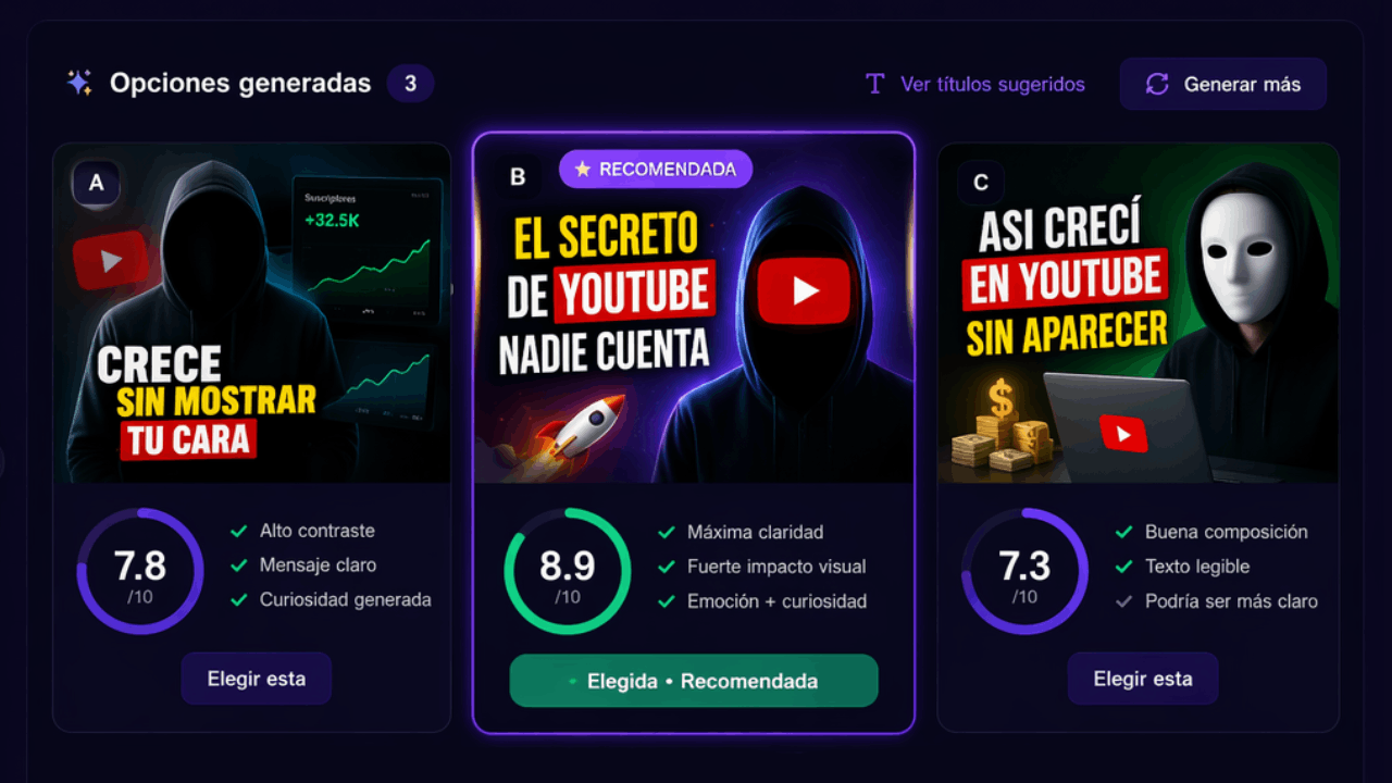 Análisis y puntuación de miniaturas